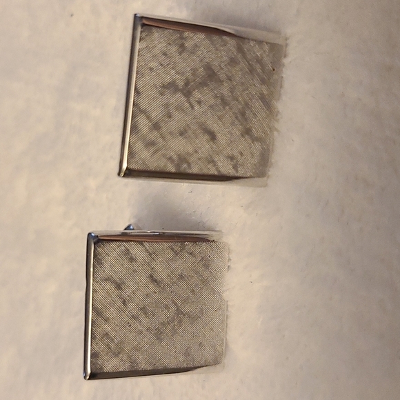 Cufflinks vintage silver color - Picture 4 of 4